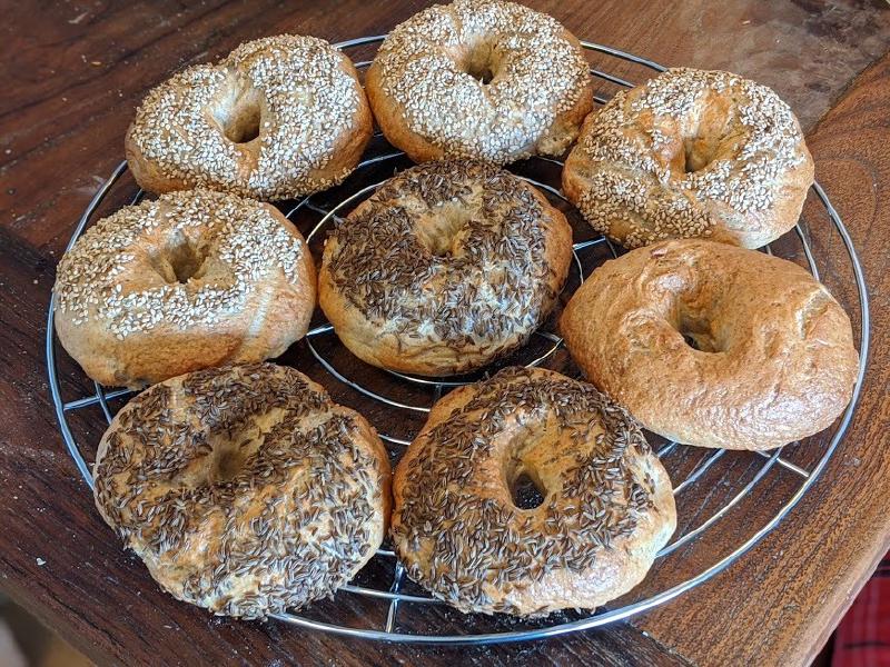 Emmer-Vollkorn-Bagels